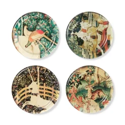 Medieval Creatures Glass Coasters
