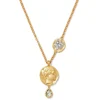 Mediterranean Coin Pendant Necklace