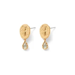 Mediterranean Coin Stud Earrings