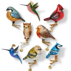 Met Birds Handmade Glass Ornament Set