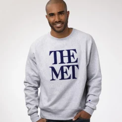 Met Logo Appliquéd Unisex Champion® Sweatshirt