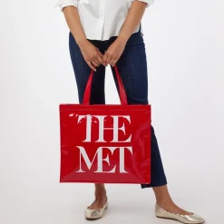 Met Logo Vinyl Tote