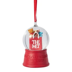 Met Shopping Bag Snow Globe Ornament