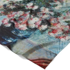 Monet Blooms Double-Sided Square Silk Scarf