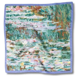 Monet Bridge and Water Lilies Silk Neckerchief