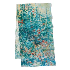Monet Garden at Argenteuil Oblong Silk Scarf