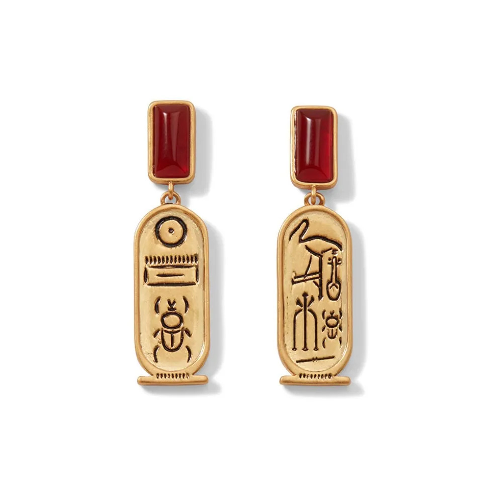 New Kingdom Gems Double-Drop Earrings