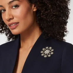 Ottoman Star Antiqued Silver Brooch