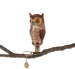Owl Handmade Glass Ornament