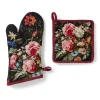 Peeters Bouquet of Flowers Pot Holder and Oven Mitt Set