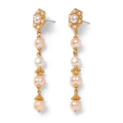Philippine Pearl Linear Drop Earrings