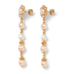 Philippine Pearl Linear Drop Earrings
