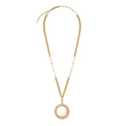 Philippine Pearl Magnifier Pendant Necklace