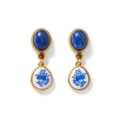 Qing Bottle Floral Drop Earrings