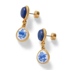 Qing Bottle Floral Drop Earrings