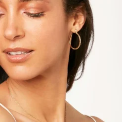 Serpentine Hoop Earrings