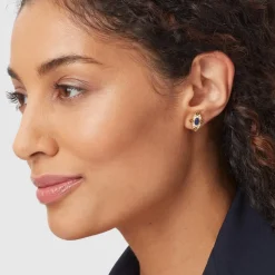 Spanish Baldric Lapis Stud Earrings