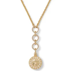 Spanish Day and Night Reversible Lariat Pendant Necklace