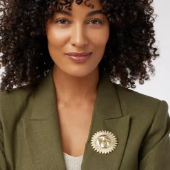 Spanish Day and Night Sun Brooch