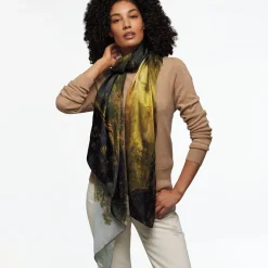 Sublime Landscapes Durand Oversize Oblong Silk Scarf