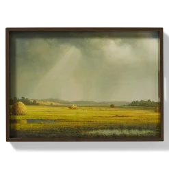 Sublime Landscapes Heade Newburyport Meadows Large Lacquer Tray