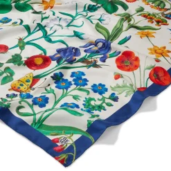 The Met Cloisters Garden Square Silk Scarf