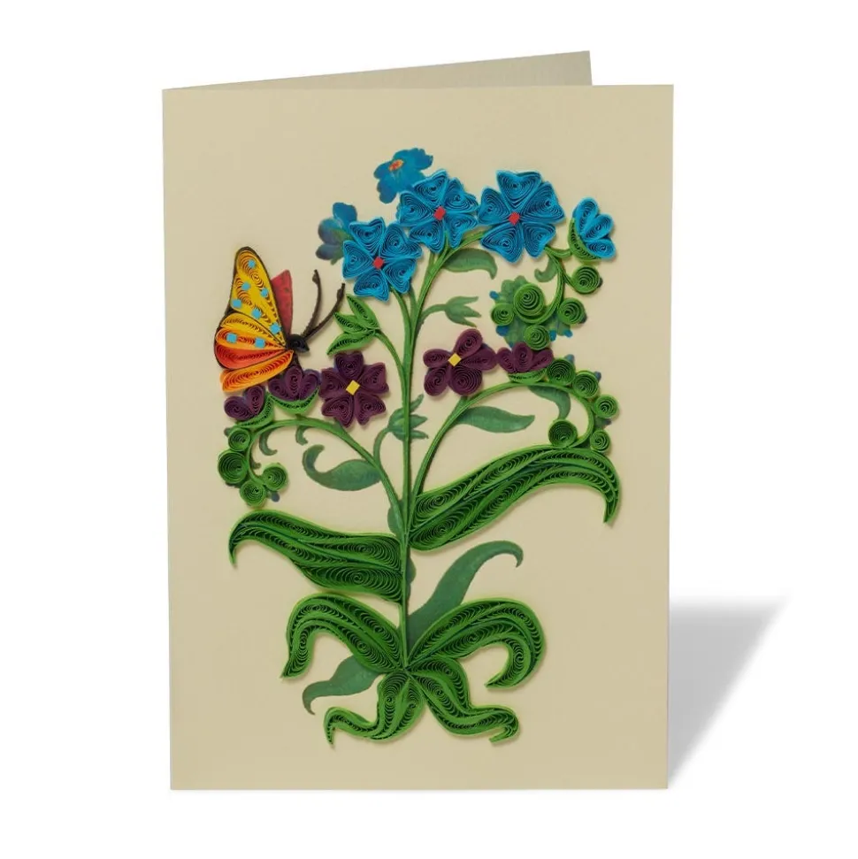 The Met Cloisters Garden Forget-Me-Not Quilled Card