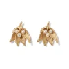 The Met Cloisters Garden Fava Bean Stud Earrings