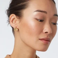 The Met Cloisters Garden Fava Bean Stud Earrings