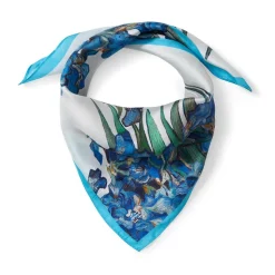 Van Gogh Iris Motif Silk Neckerchief