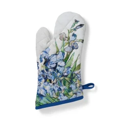 Van Gogh Irises Pot Holder and Oven Mitt Set