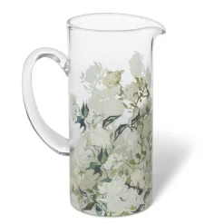 Van Gogh Roses Glass Pitcher