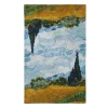 Van Gogh Wheat Field with Cypresses Tea Towel