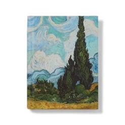 Van Gogh Wheat Field with Cypresses Small Pocket Calendar 2025