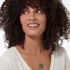 William Morris Blackthorn Enamel Pendant Necklace