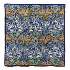 William Morris Peacock and Dragon Square Silk Scarf