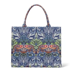 William Morris Peacock and Dragon Oversize Structured Tote