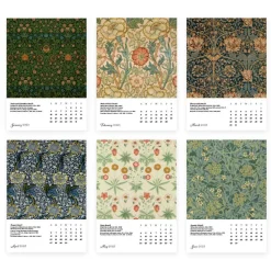 William Morris Plexiglass Calendar Refill 2025