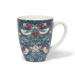 William Morris Strawberry Thief Covered Mug with Tea Infuser