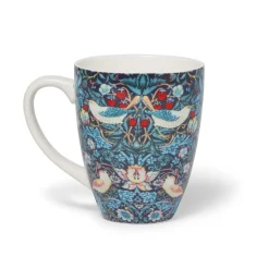 William Morris Strawberry Thief Covered Mug with Tea Infuser